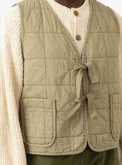 Cropped Light Padded Quilted Vest Elmwood<Girls of Dust Outlet