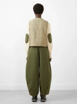 Cropped Light Padded Quilted Vest Elmwood<Girls of Dust Outlet