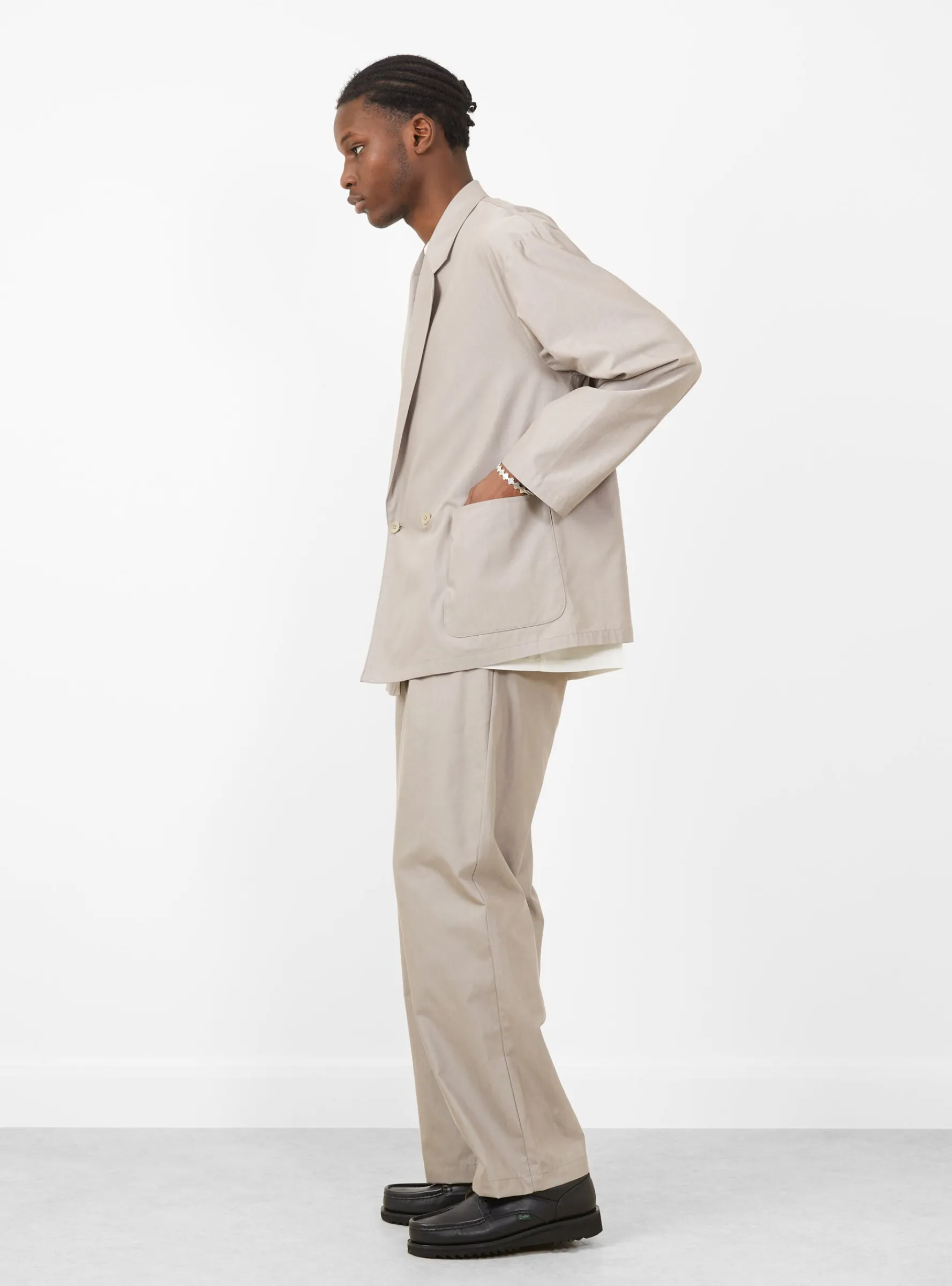 Cupro Mixed Easy Jacket Greige<Still By Hand Outlet