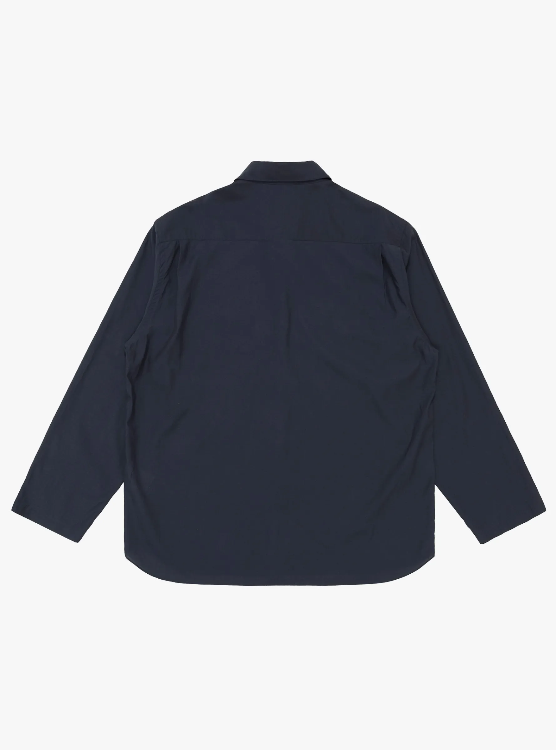 Cupro Mixed Pullover Shirt Navy<Still By Hand New