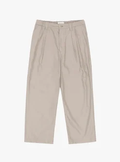 Cupro Mixed Straight Pants Greige<Still By Hand Clearance