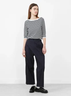 Cut Off Chino Trousers Navy<BEAMS BOY Best