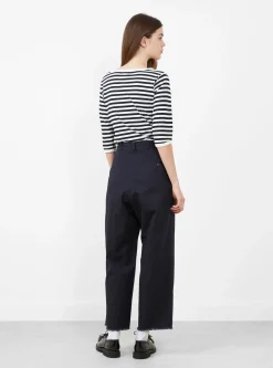 Cut Off Chino Trousers Navy<BEAMS BOY Best