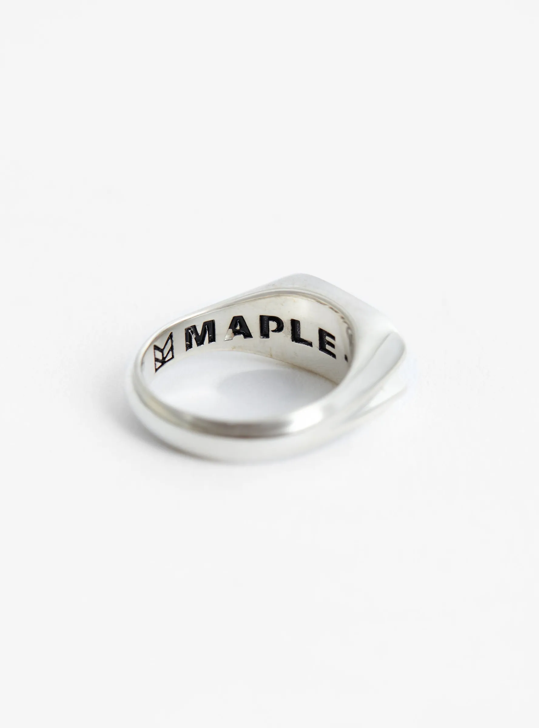 Danny Signet Ring Silver<Maple Sale