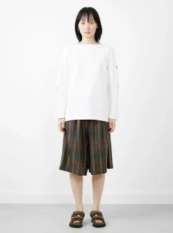 Densed Jersey Elbow-Rip Boatneck LS Tee White<Kapital Discount