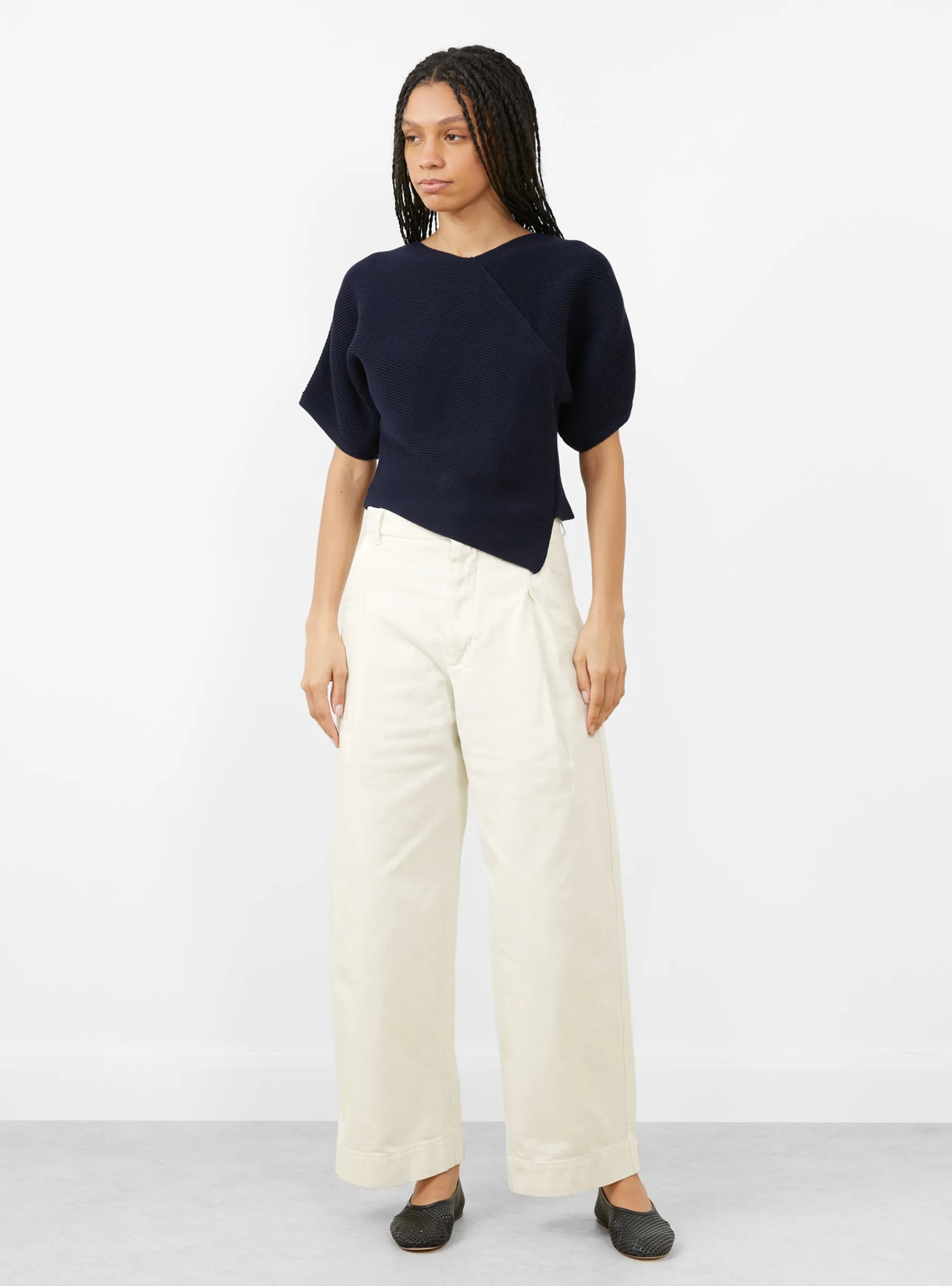 Devy Trouser Blanc Casse<Soeur Sale
