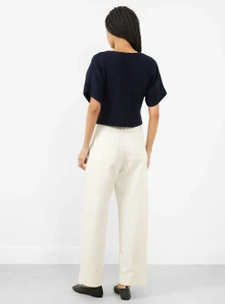 Devy Trouser Blanc Casse<Soeur Sale