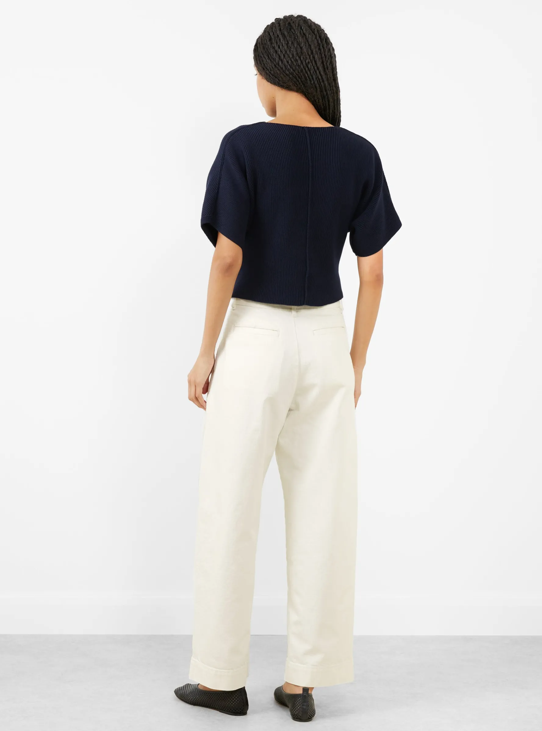 Devy Trouser Blanc Casse<Soeur Sale