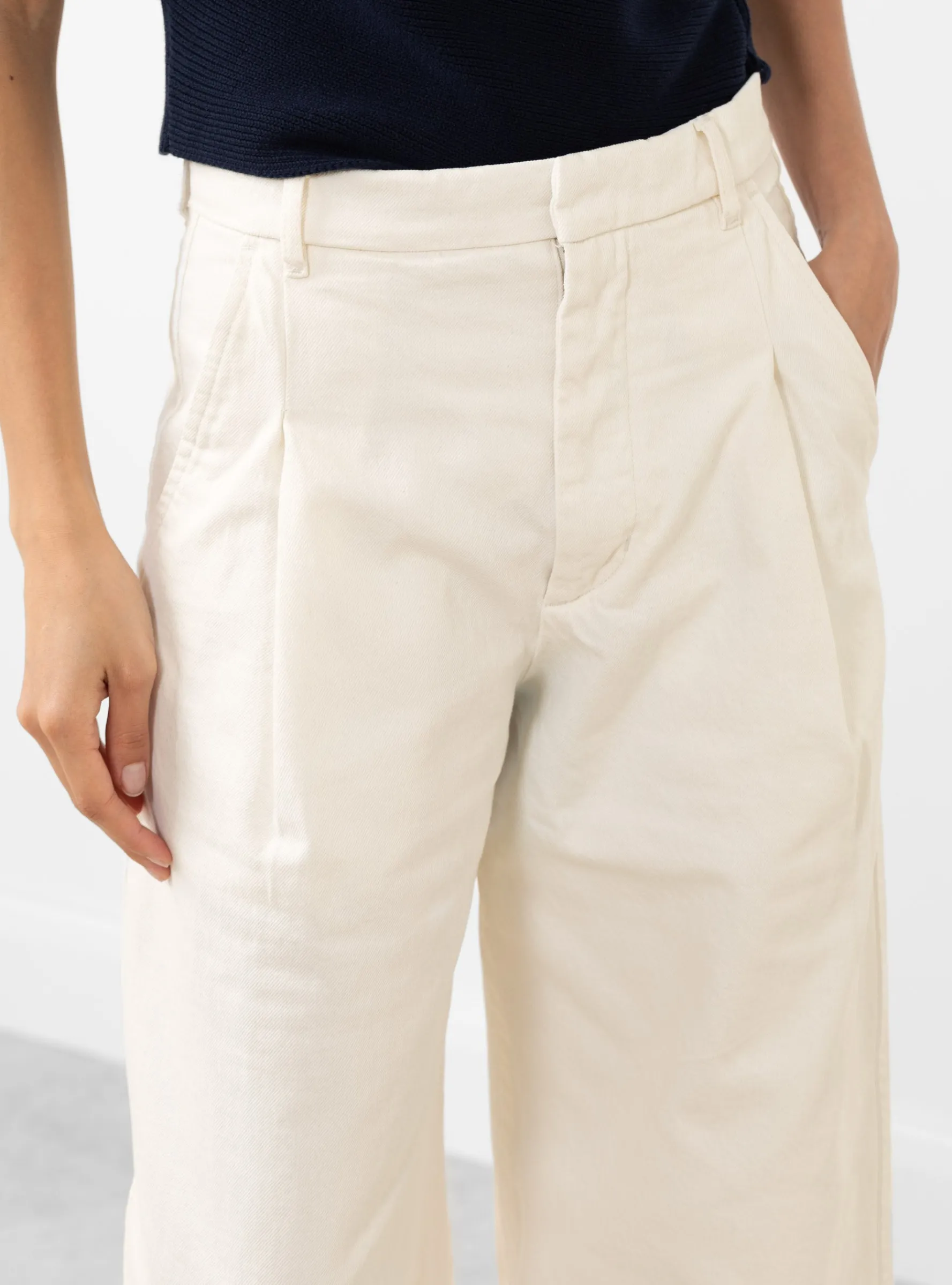Devy Trouser Blanc Casse<Soeur Sale