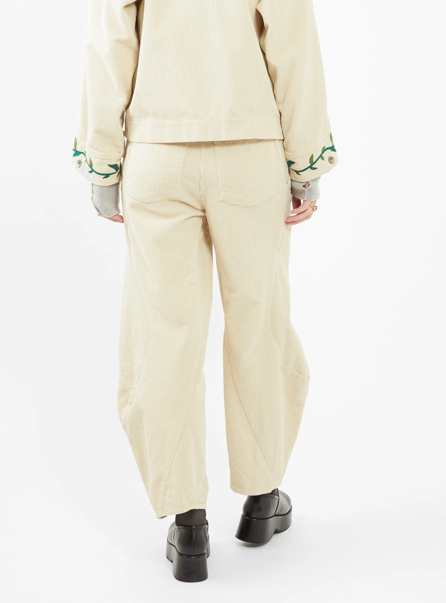 Digi Corduroy Trousers Ecru<Henrik Vibskov Discount