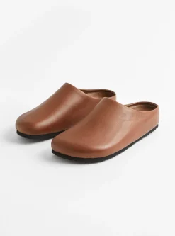 Dilo Leather Mules Caramel<Soeur Best