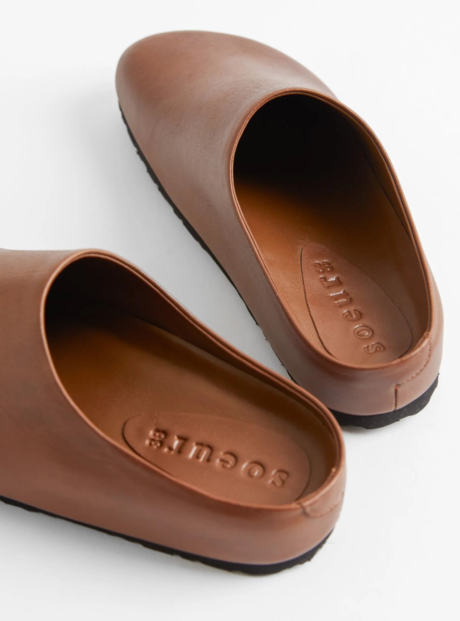 Dilo Leather Mules Caramel<Soeur Best
