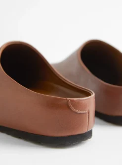 Dilo Leather Mules Caramel<Soeur Best