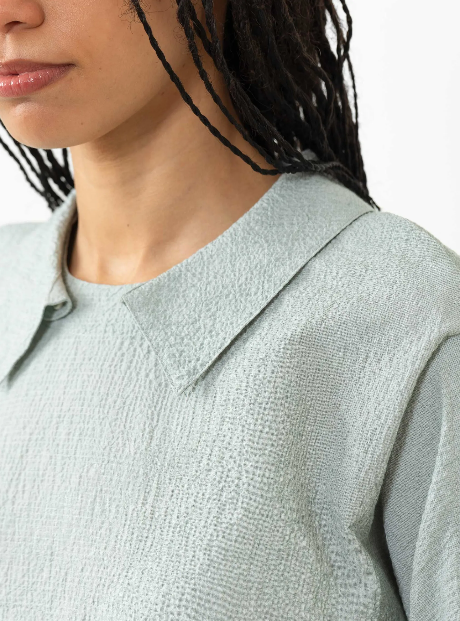 Disassemble Blouse, Moss Green<Henrik Vibskov Clearance