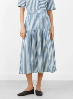 Dizzy Skirt Blue Stripe<Sideline Clearance
