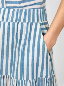 Dizzy Skirt Blue Stripe<Sideline Clearance