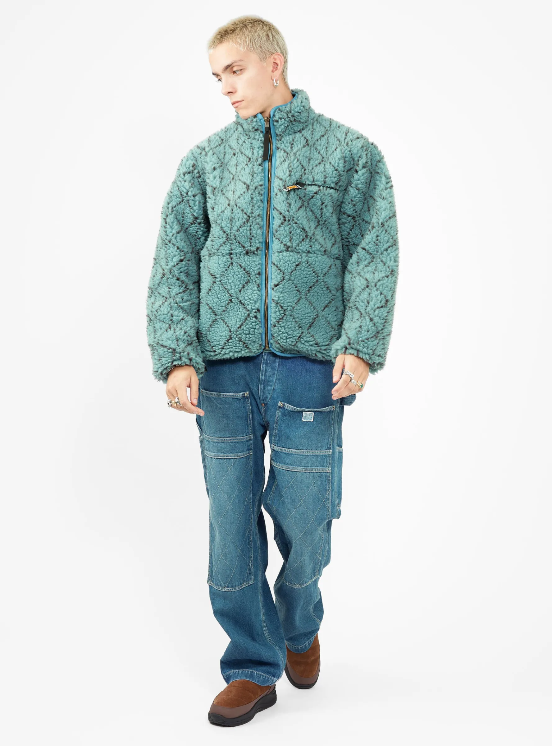 DO-GI Sashiko Boa Fleece Blue<Kapital Fashion