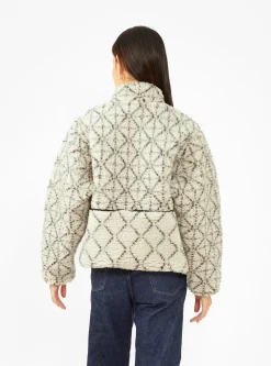 Do-Gi Sashiko Boa Fleece Reversible Jacket Ecru<Kapital Fashion