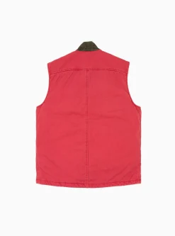 Dotera Canvas Vest Pink & Red<Kapital Outlet
