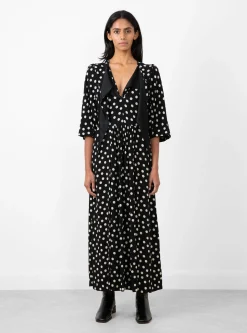 Dot Print Dress Black<TOGA PULLA Best
