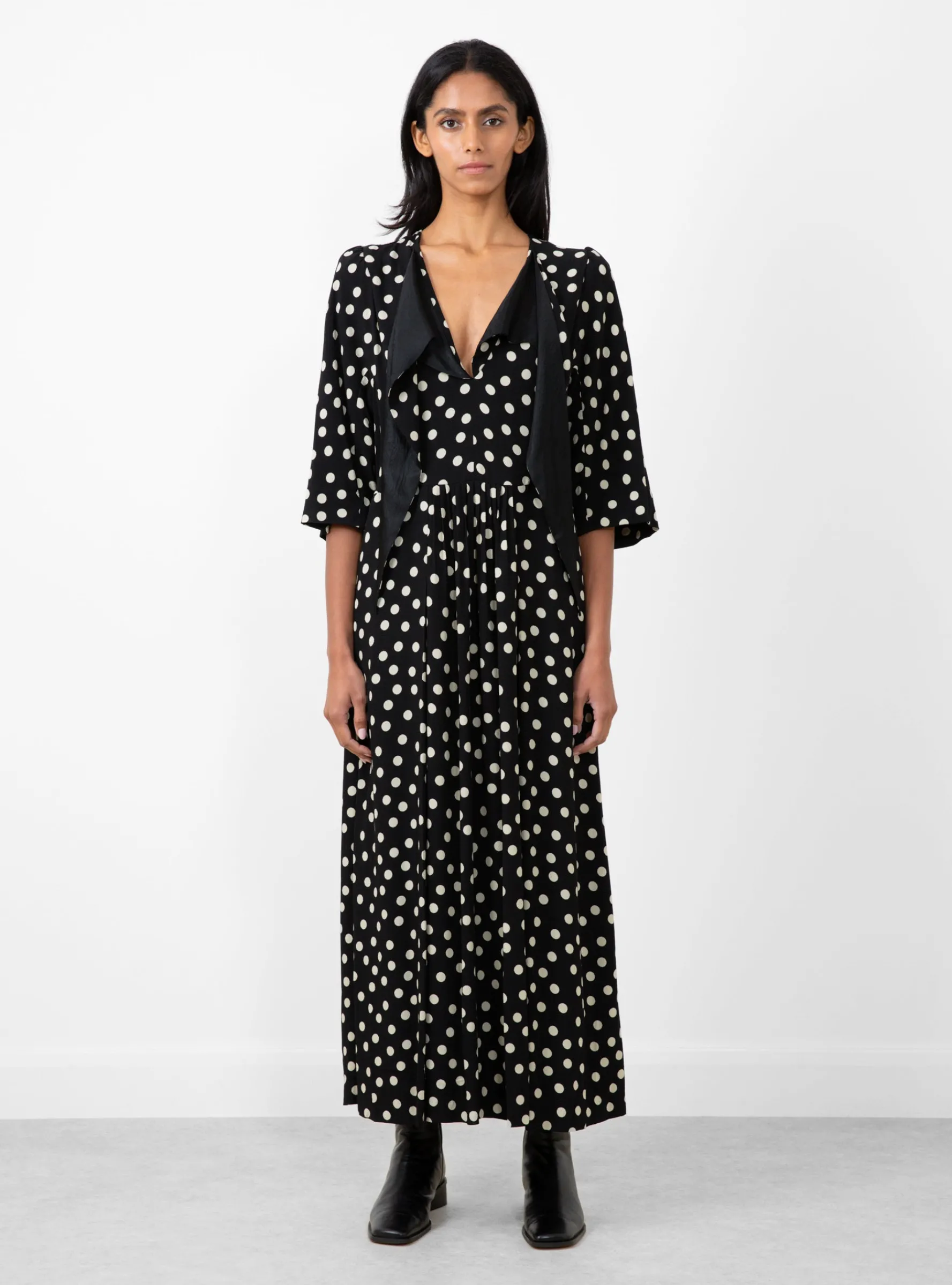 Dot Print Dress Black<TOGA PULLA Best