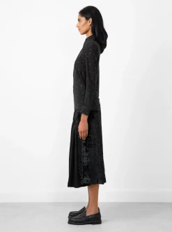 Dot Print Jersey L/S Black<TOGA PULLA Fashion