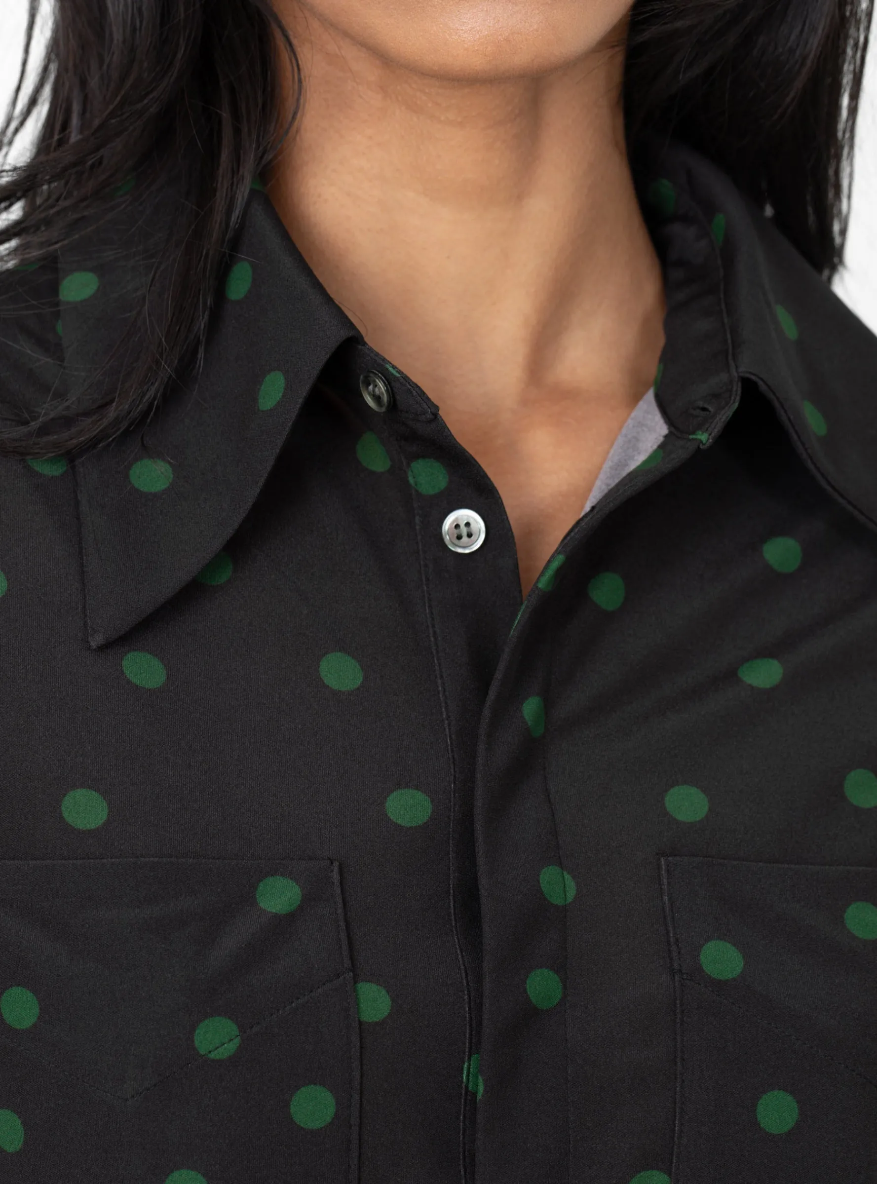 Dot Print Jersey L/S Black<TOGA PULLA Fashion