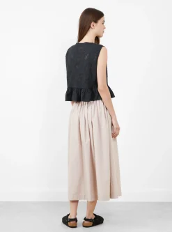 Dotty Embroidered Blouse Black<Bellerose New