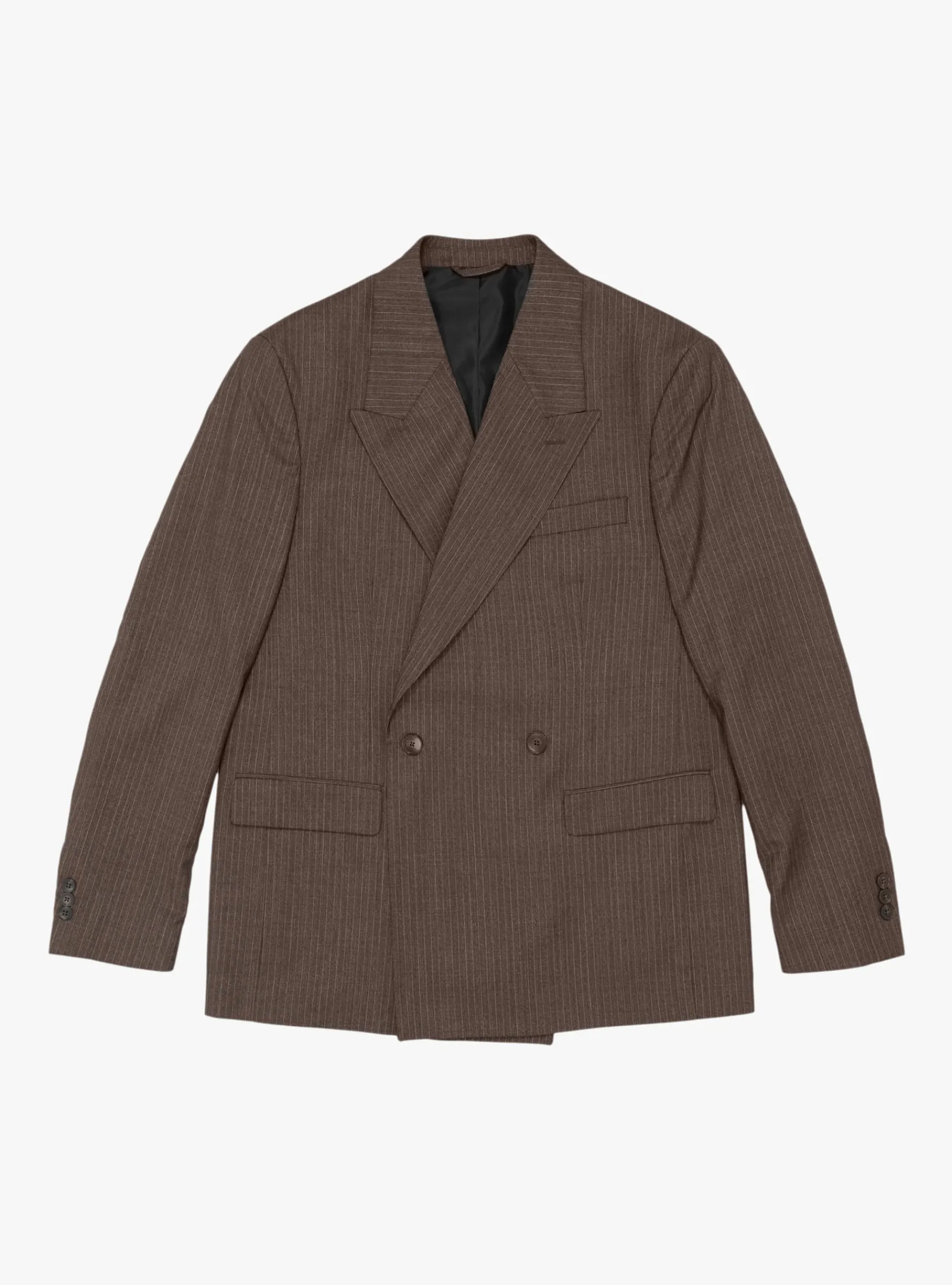 Double Breasted Blazer Nutmeg Vintage Stripe<mfpen Fashion