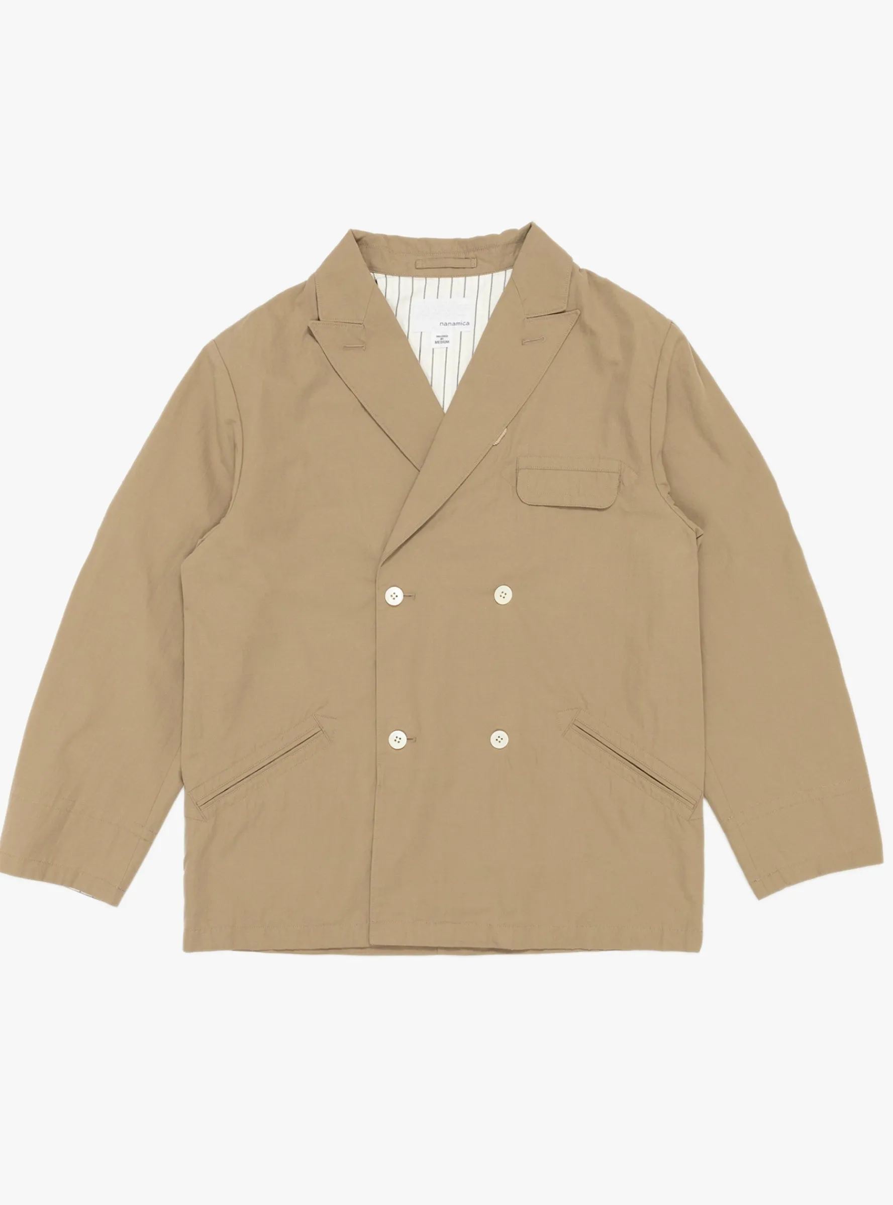 Double Breasted Club Jacket Beige<nanamica Best