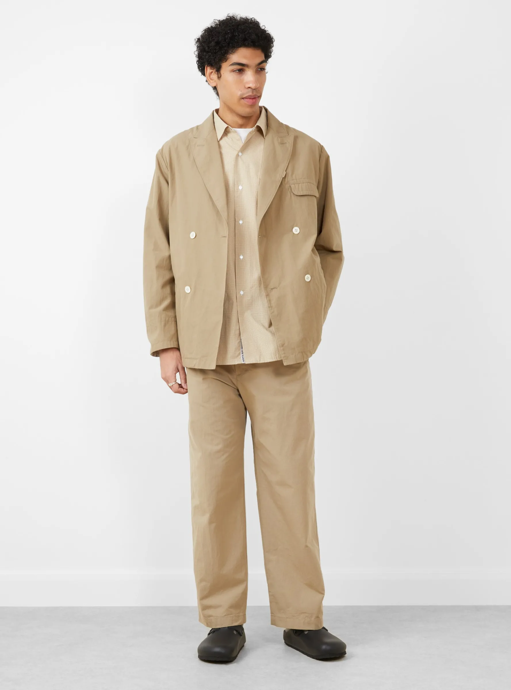 Double Breasted Club Jacket Beige<nanamica Best