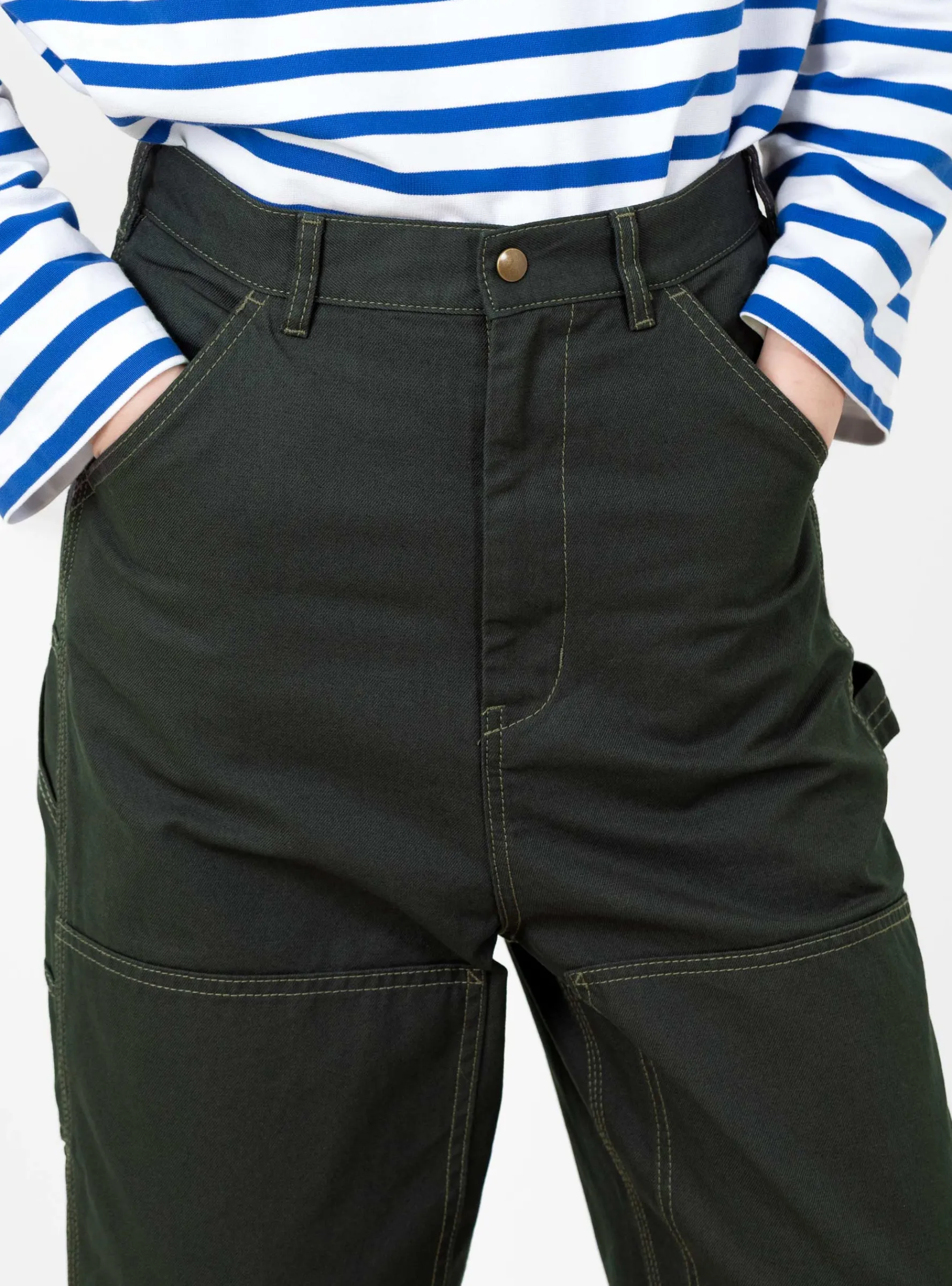 Double Knee Painter Pant Charcoal Grey<BEAMS BOY Hot