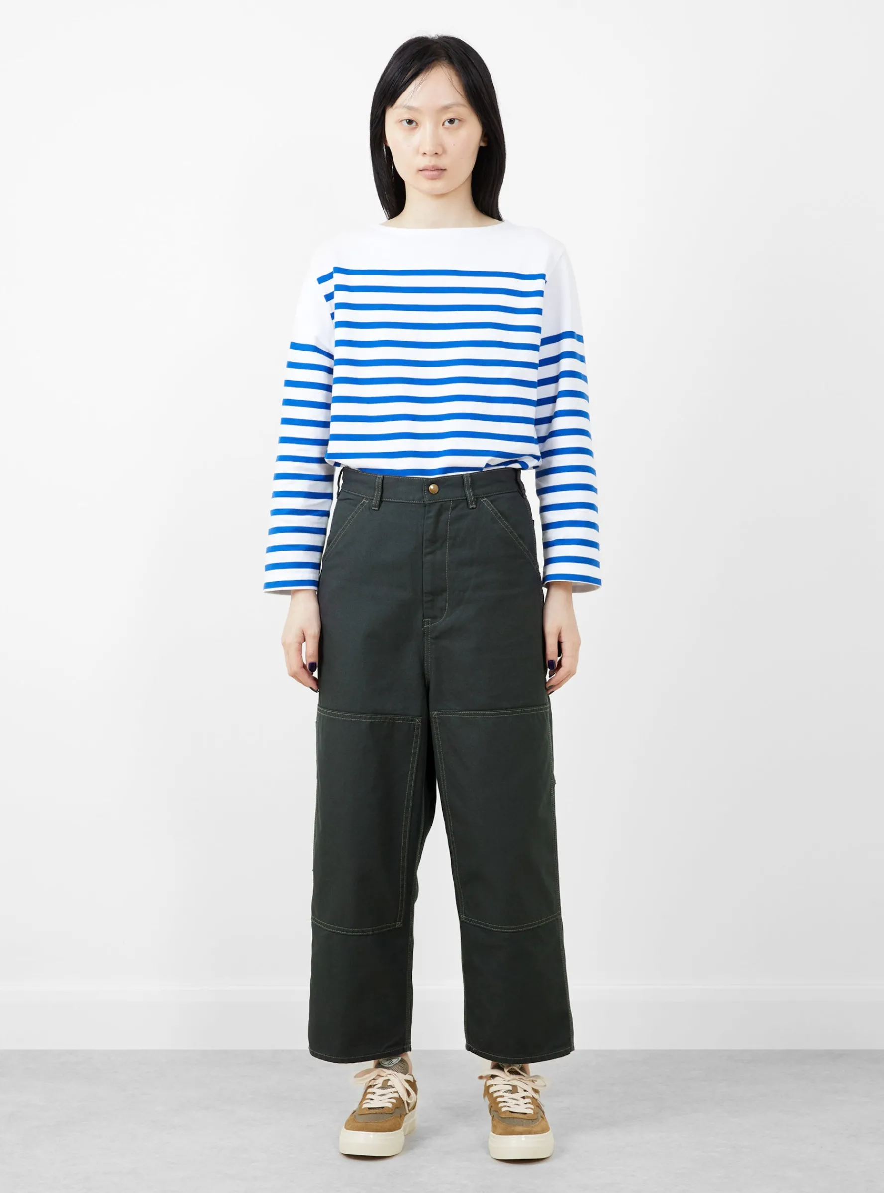 Double Knee Painter Pant Charcoal Grey<BEAMS BOY Hot