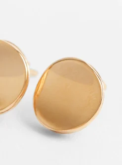 Double Layer Round Earrings Gold Plated<Helena Rohner Hot