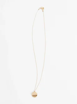 Double Layer Round Pendant Gold Plated<Helena Rohner Fashion
