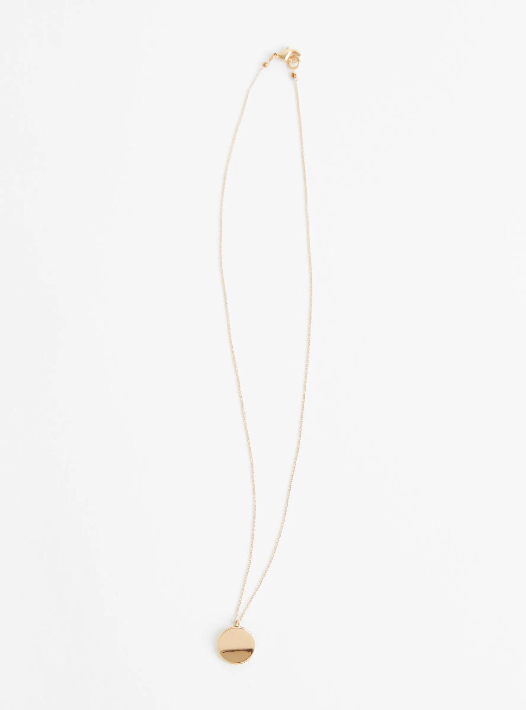 Double Layer Round Pendant Gold Plated<Helena Rohner Fashion