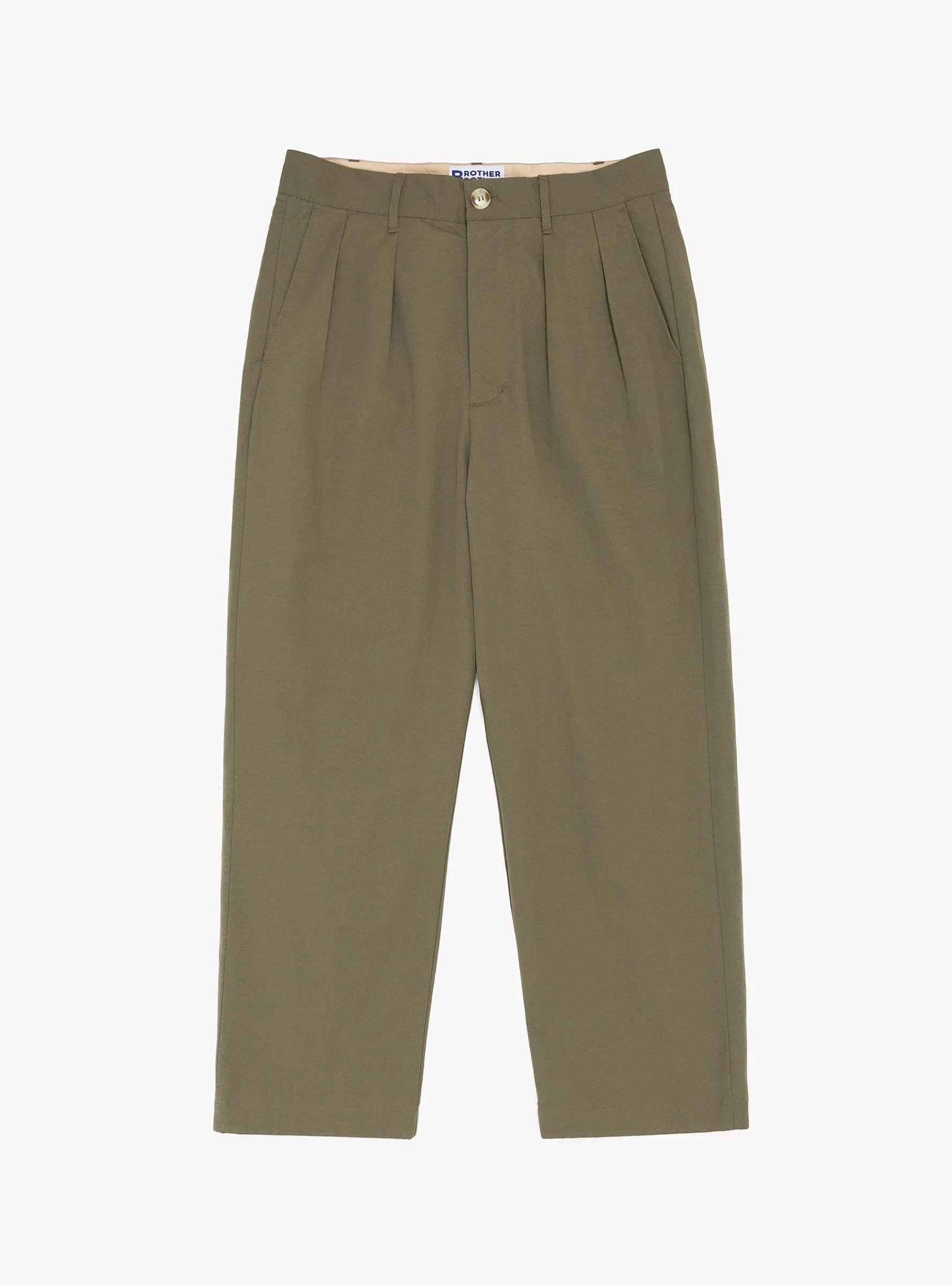 Double Pleated Pant Dusty Khaki<Brother Brother Sale