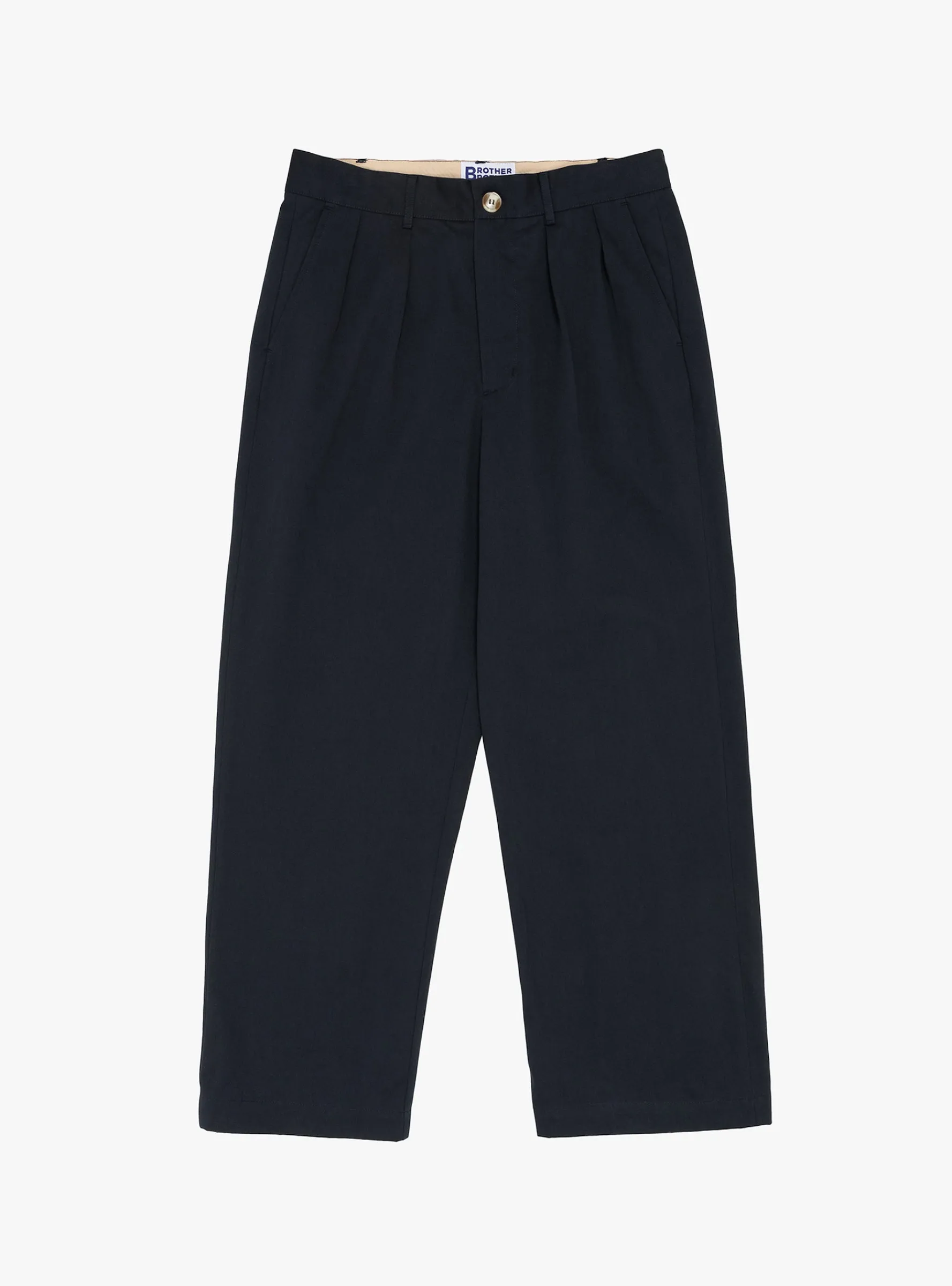 Double Pleated Pant Navy<Brother Brother Outlet