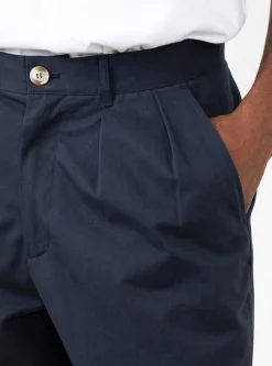 Double Pleated Pant Navy<Brother Brother Outlet