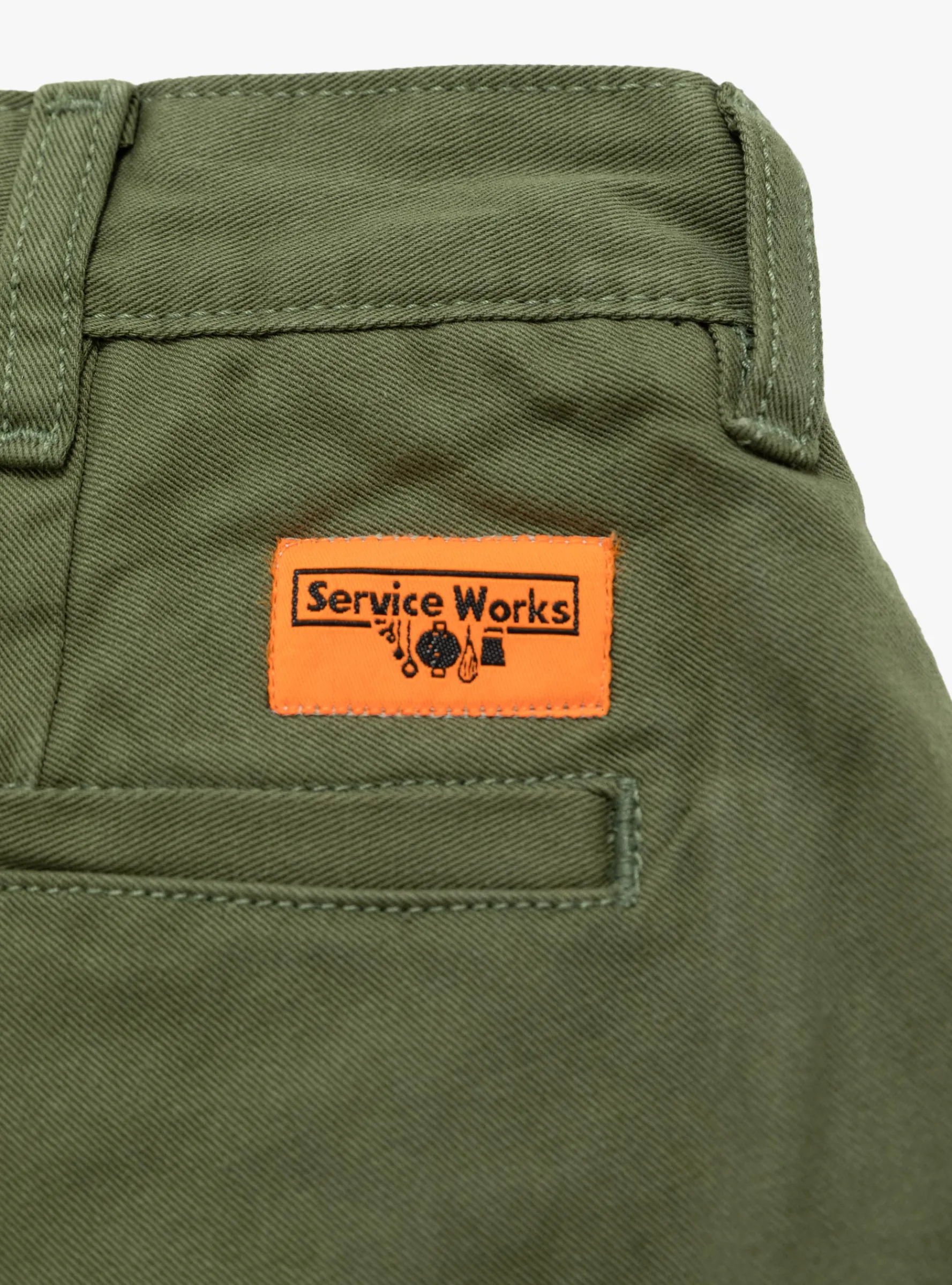 Drill Part Timer Pants Olive<Service Works New