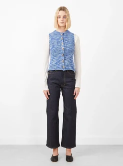 Drip Top Blue Melange<Baserange Sale