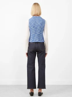 Drip Top Blue Melange<Baserange Sale