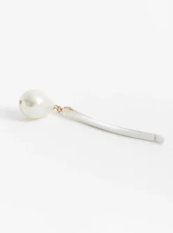Drop Pearl Hair Pin Silver<BEATRIZ PALACIOS Discount