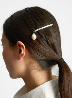Drop Pearl Hair Pin Silver<BEATRIZ PALACIOS Discount