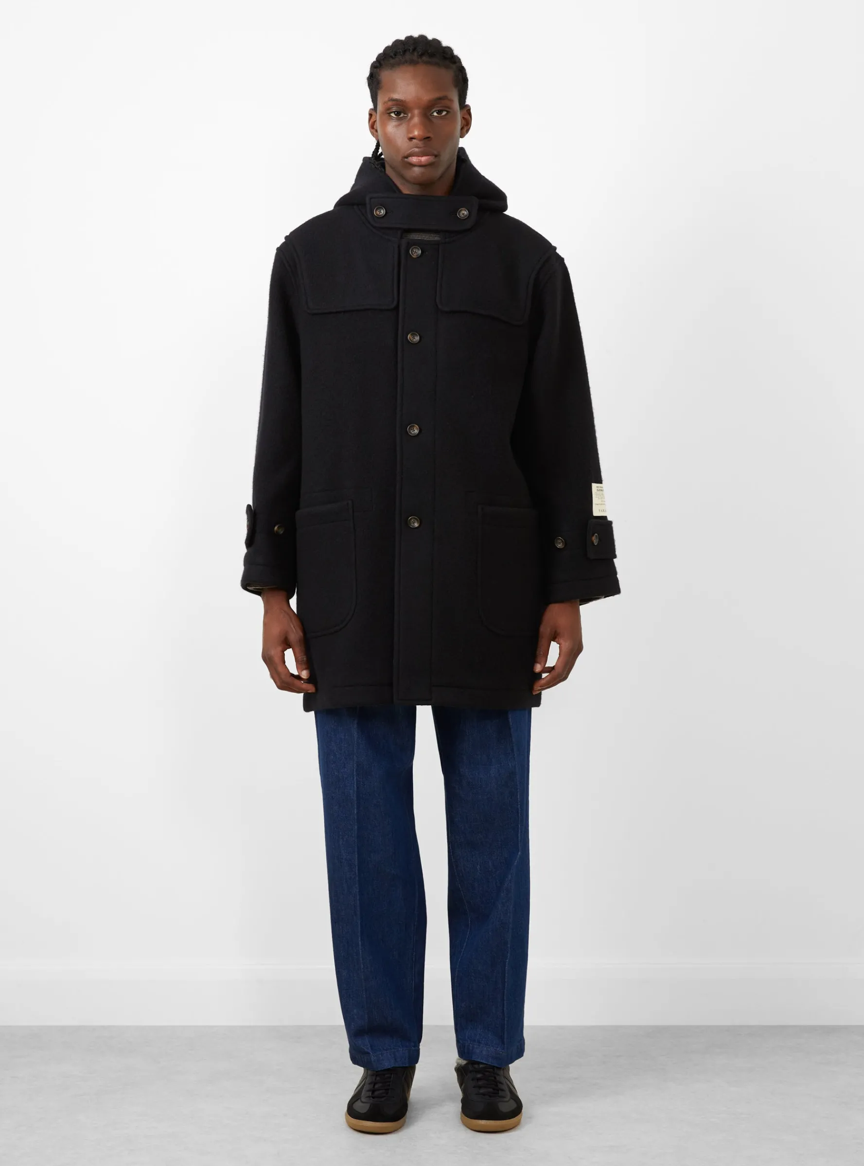 Duffle Coat Black<Farah Japan New