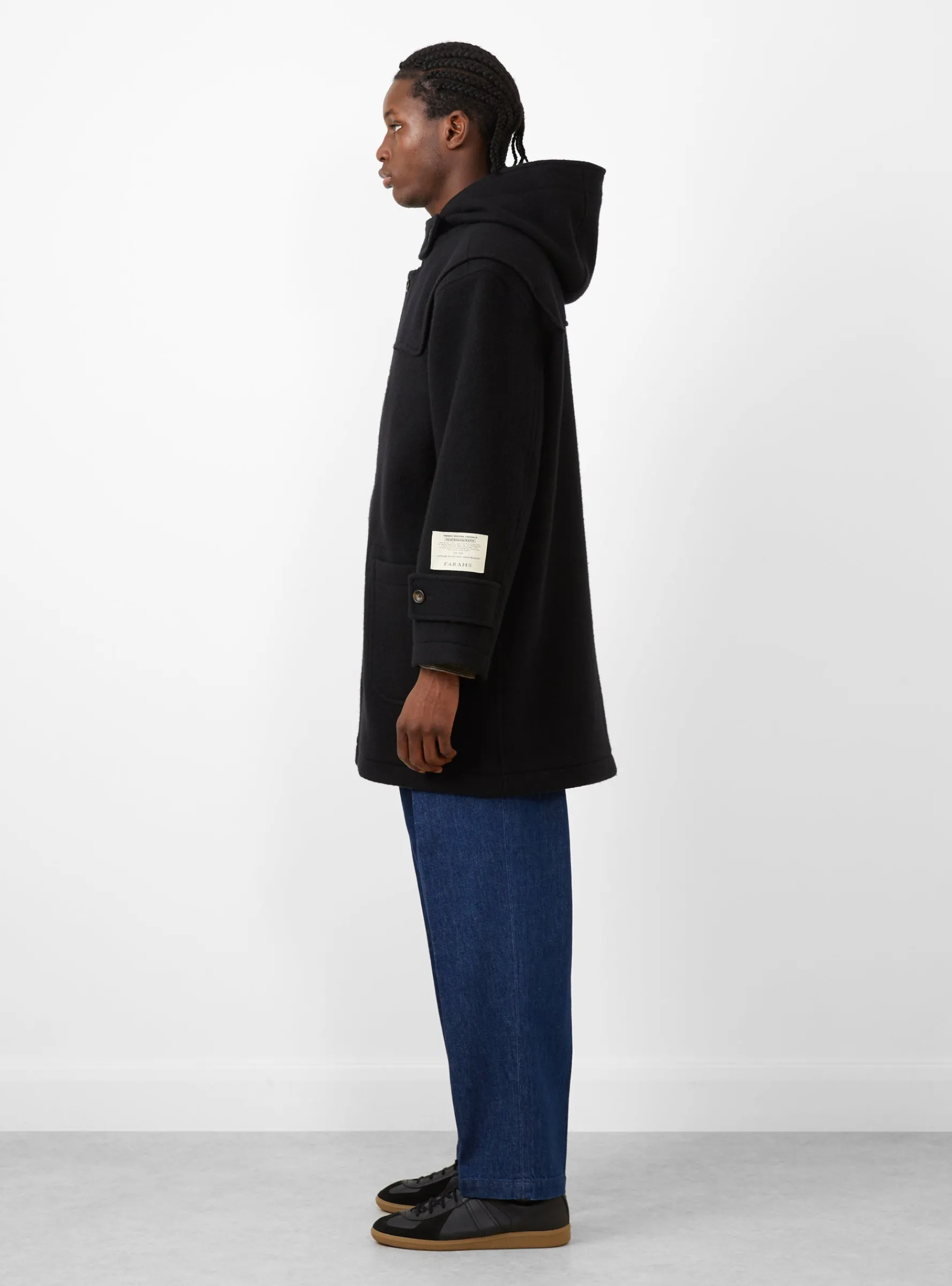 Duffle Coat Black<Farah Japan New