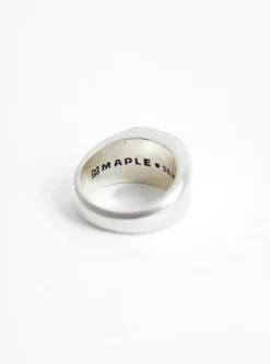 Duppy Signet Ring Silver<Maple Fashion