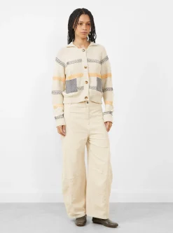 Dusk Corduroy Trousers Ecru<Henrik Vibskov Best