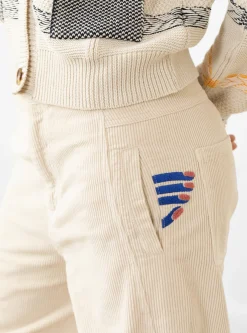 Dusk Corduroy Trousers Ecru<Henrik Vibskov Best