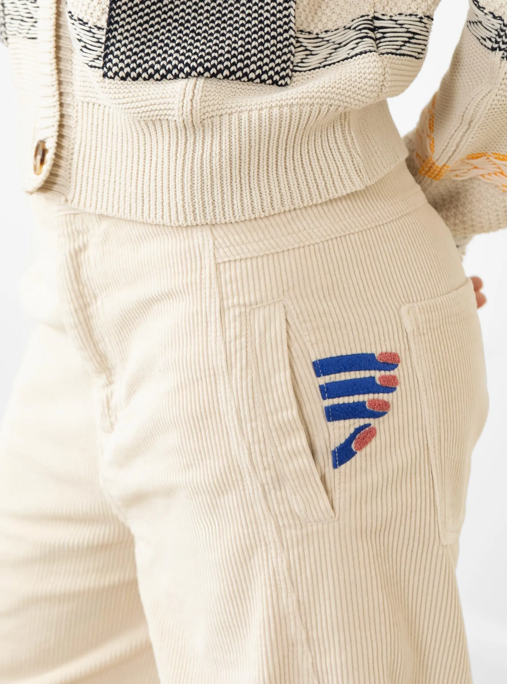Dusk Corduroy Trousers Ecru<Henrik Vibskov Best